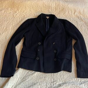 J Crew Boiled Wool Jacket Blazer Size 4